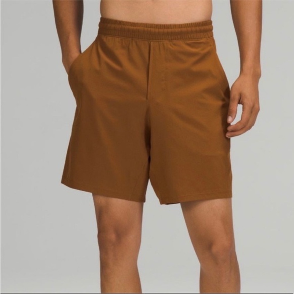 Lulu Lemon Pace Breaker Linerless 7” Short Copper Brown